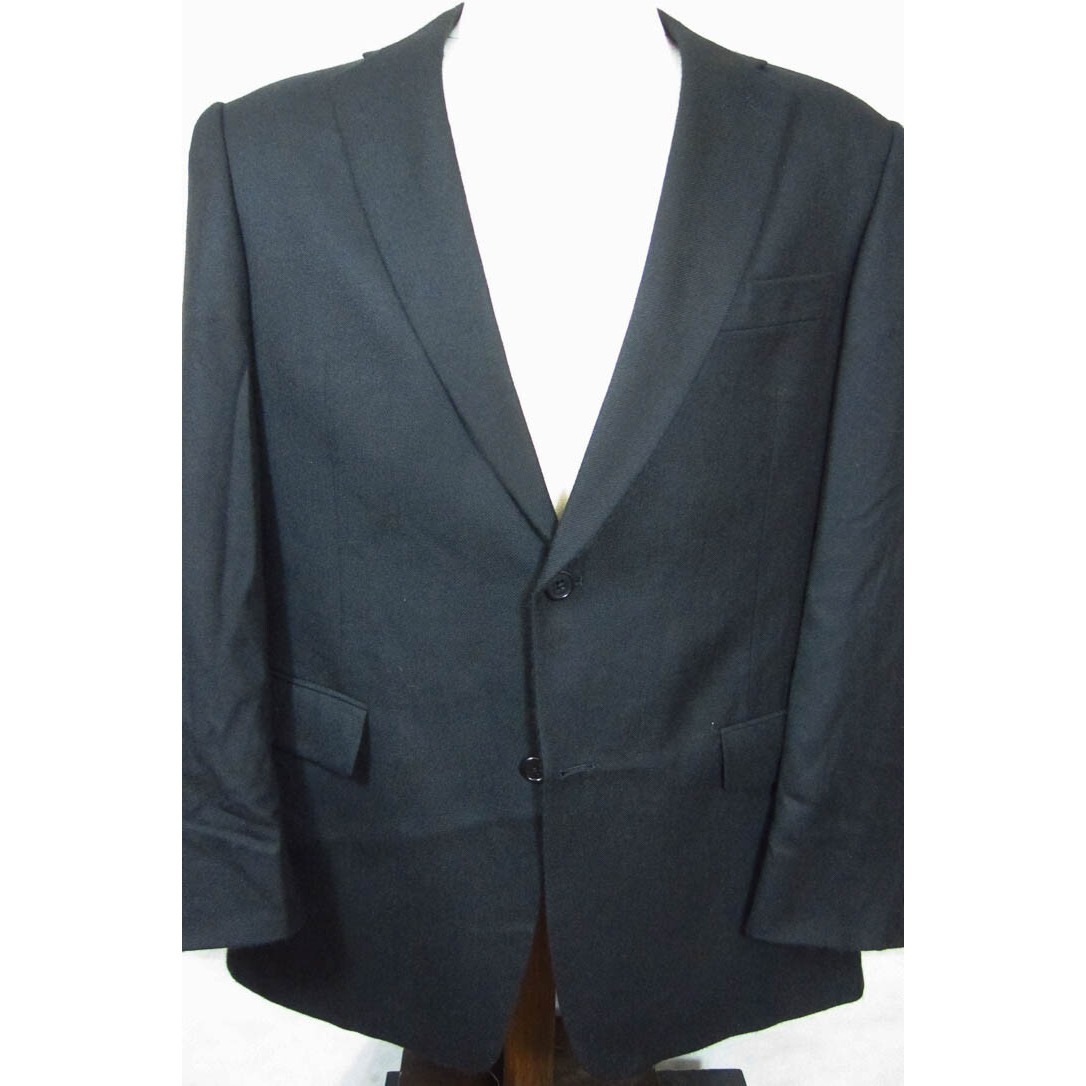 Gorgeous Hart Schaffner Marx Gold Trumpeter Black Piana Cashmere Sport Coat 42r
